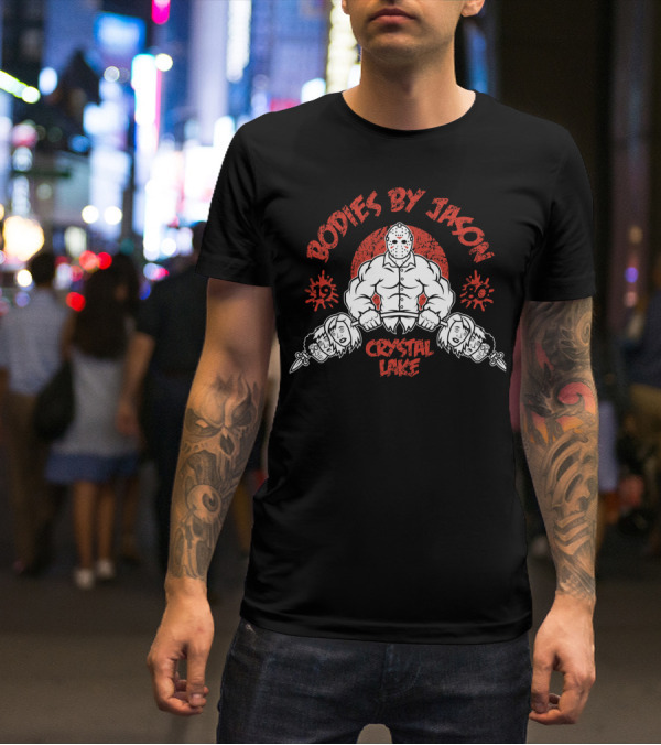 Bodies By Jason Crystal Lake 1980 Vintage Horror Masked Killer T-Shirt