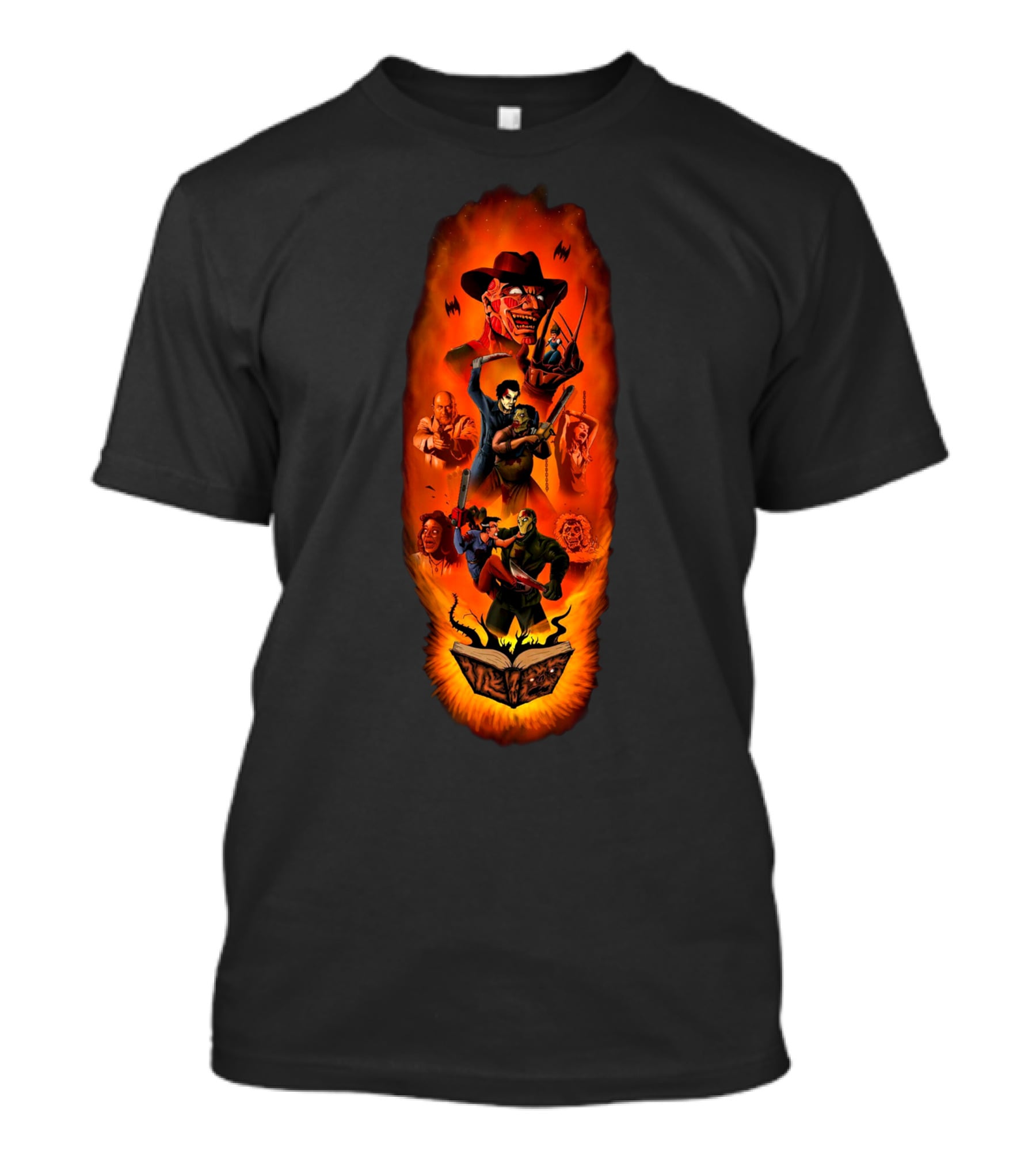 Freddy Kurger Michael Myers Freddy Krueger Michael Myers Iconic Horror Characters T-Shirt