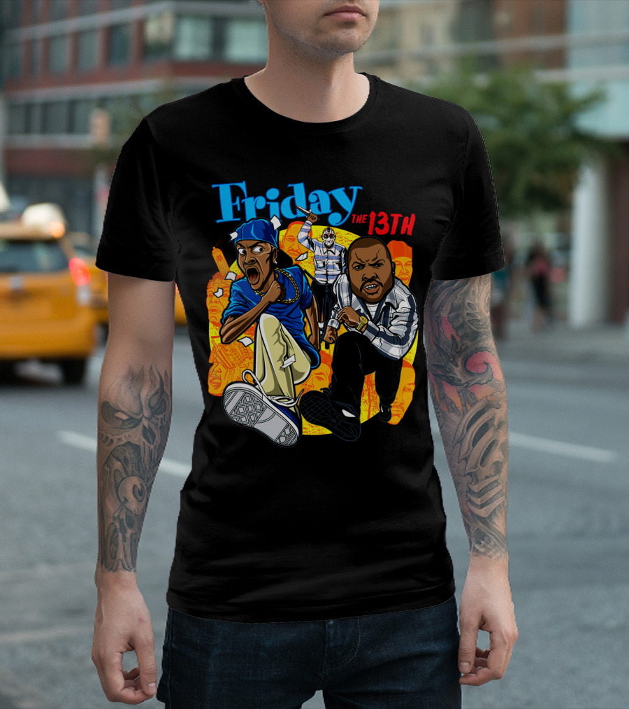 Friday The 13th Crossover with Ice Cube and Chris Tucker Characters T-Shirt