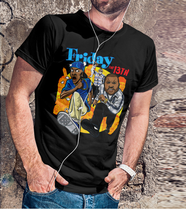 Friday The 13th Crossover With Ice Cube And Chris Tucker Characters T-Shirt