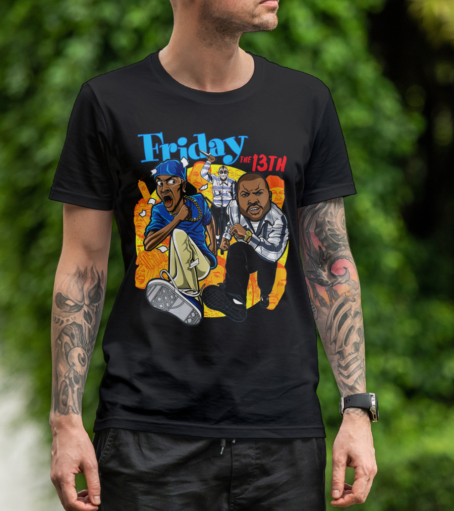 Friday The 13th Crossover With Ice Cube And Chris Tucker Characters T-Shirt