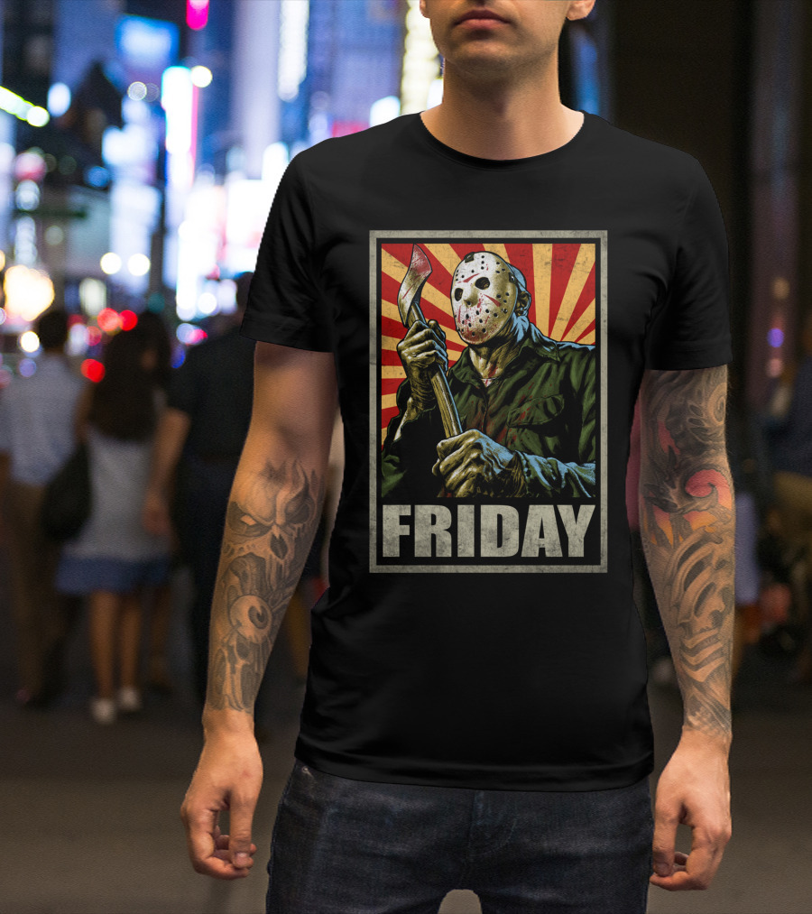 Jason Voorhees Friday Retro Horror T-Shirt