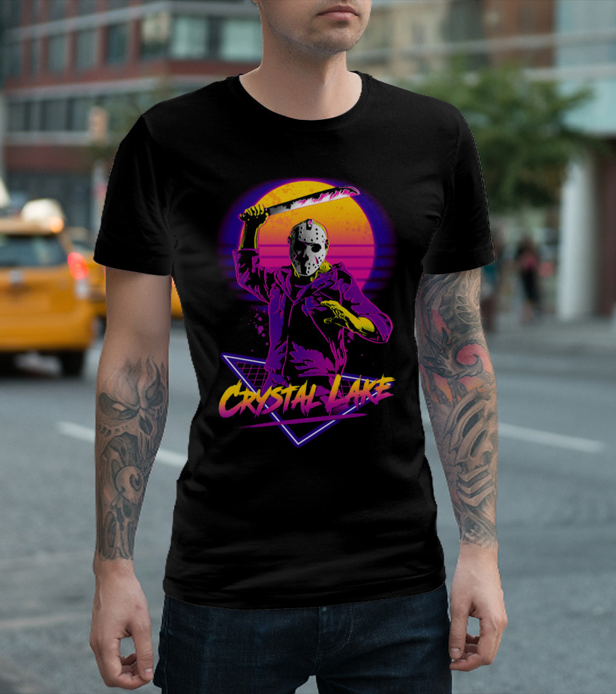 Jason Voorhees Neon Crystal Lake T-Shirt