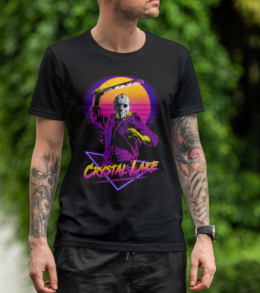 Jason Voorhees Neon Crystal Lake T-Shirt