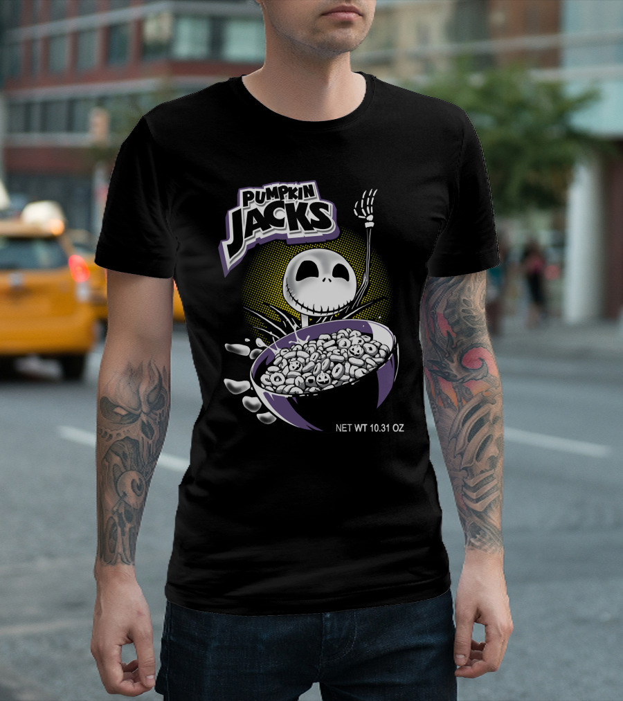 Pumpkin Jacks Cereal Halloween Skeleton NET WT 10.31 OZ T-Shirt