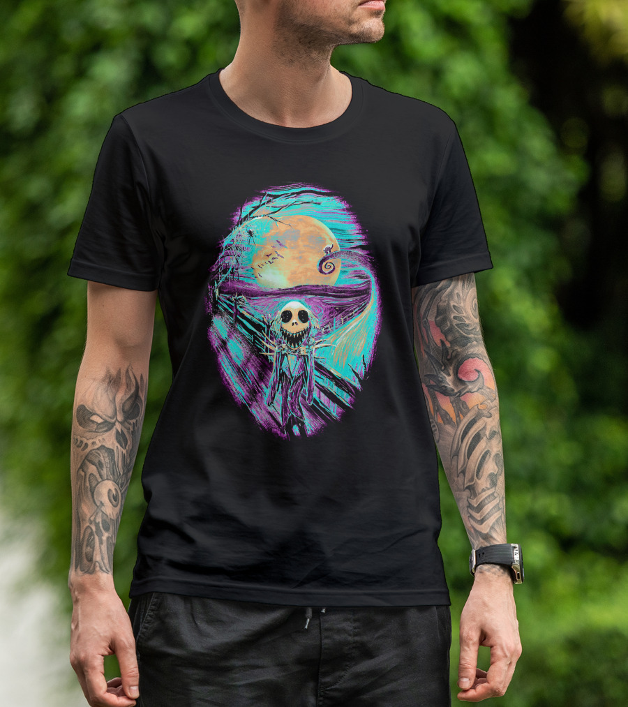 The Scream Before Christmas Nightmare Jack Moon Scene T-Shirt