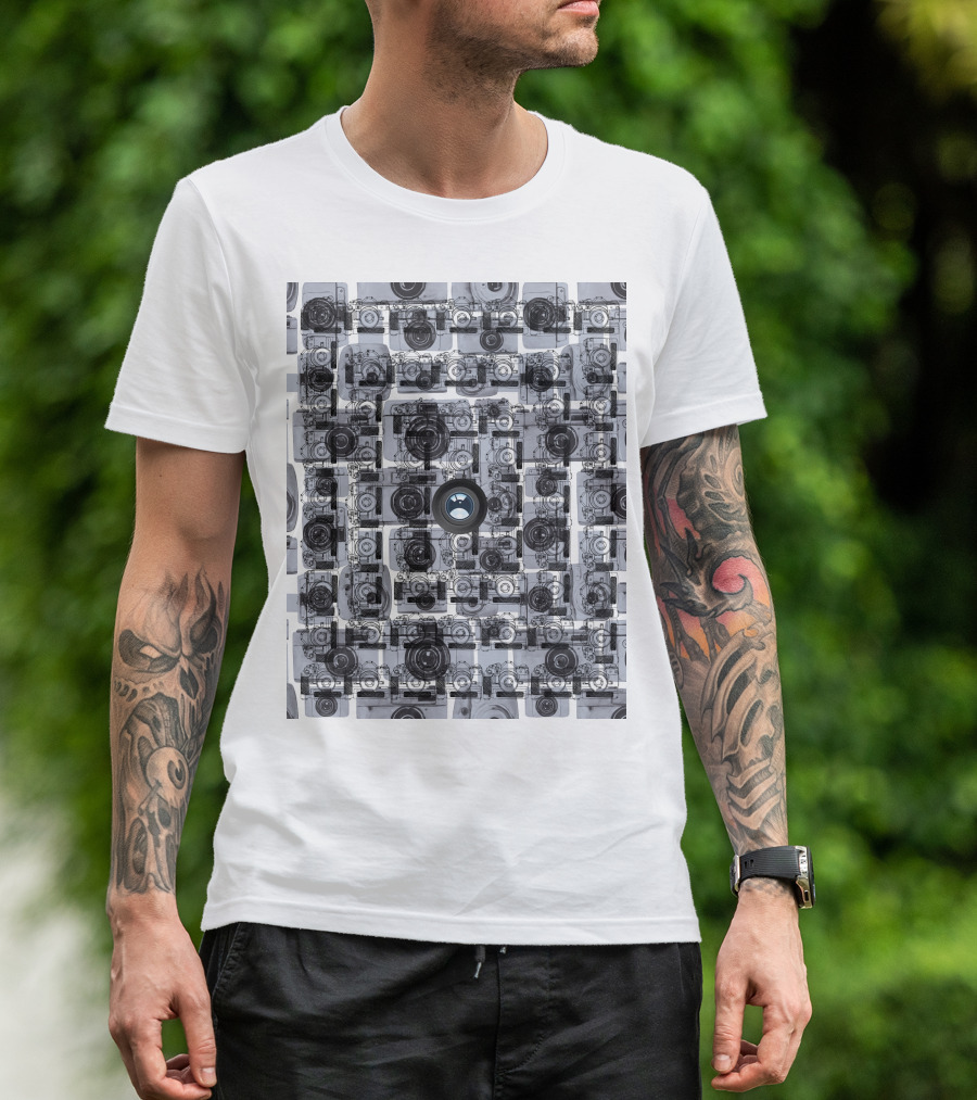 Camera Capture Memory Retro Collage T-Shirt