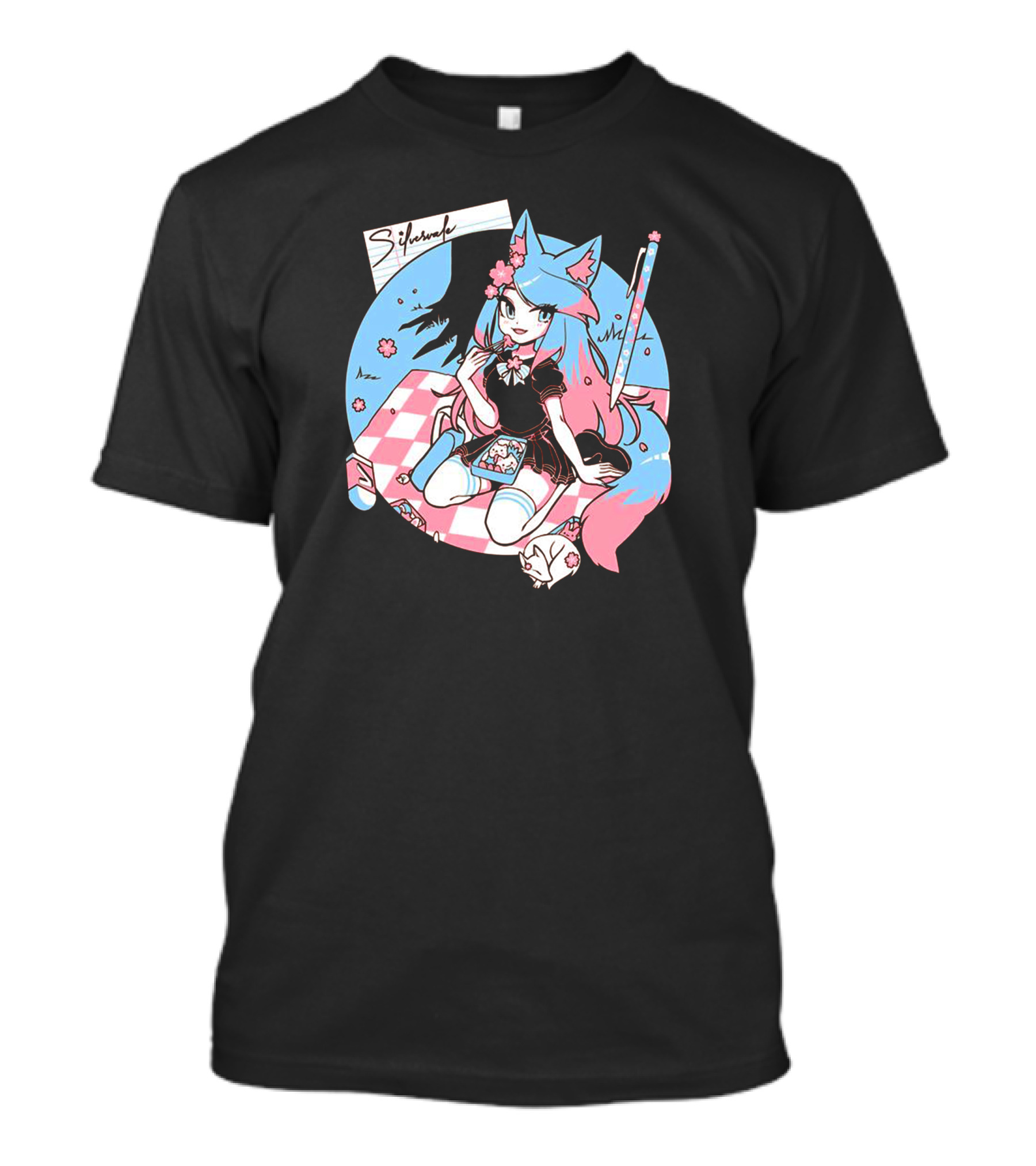 Vshojo Merch Sifunday Pastel Anime Picnic Scene T-Shirt