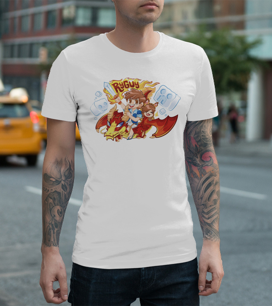 RyGuy Rocky Red Dragon Riding Adventure Fun T-Shirt