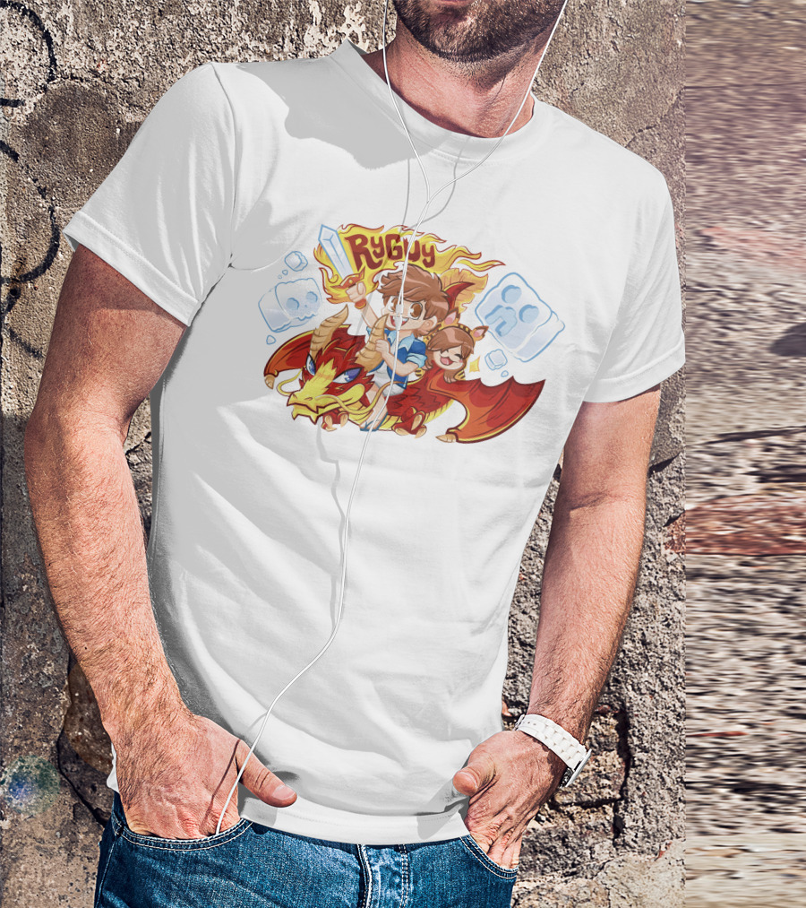 RyGuy Rocky Red Dragon Riding Adventure Fun T-Shirt