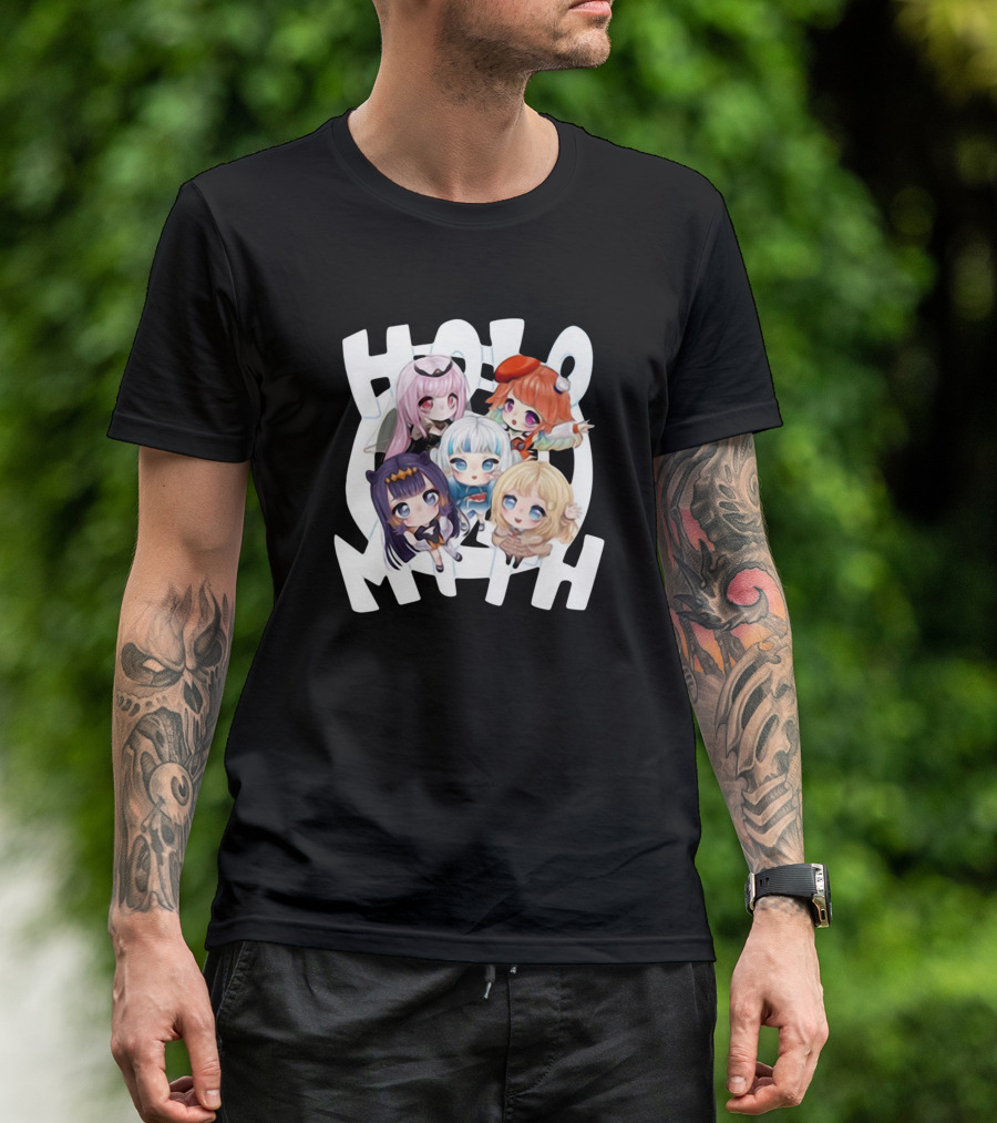 Hololive Myth Holo EN Merch T-Shirt