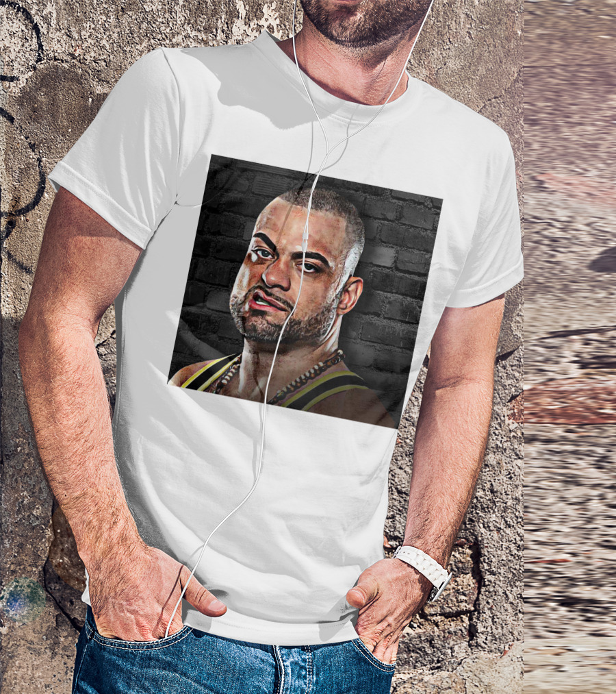 Eddie Kingston Brick Wall Background T-Shirt
