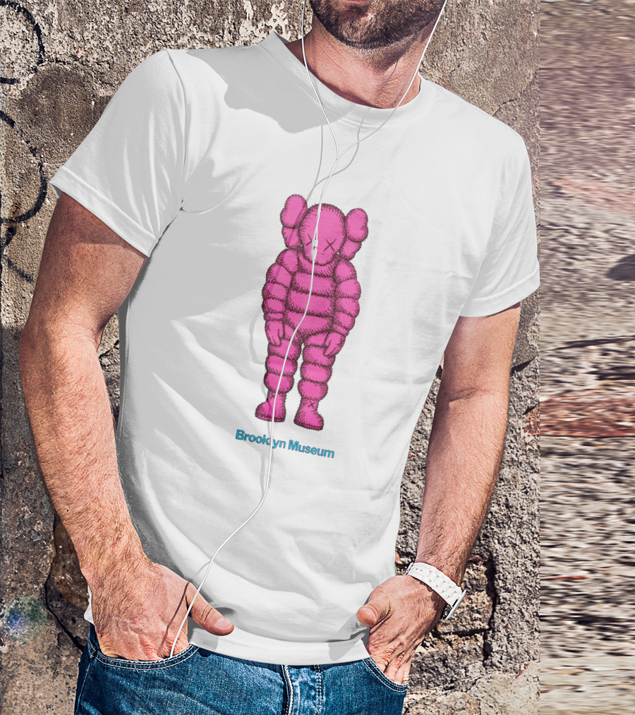 KAWS Pink Figure Brooklyn Museum T-Shirt