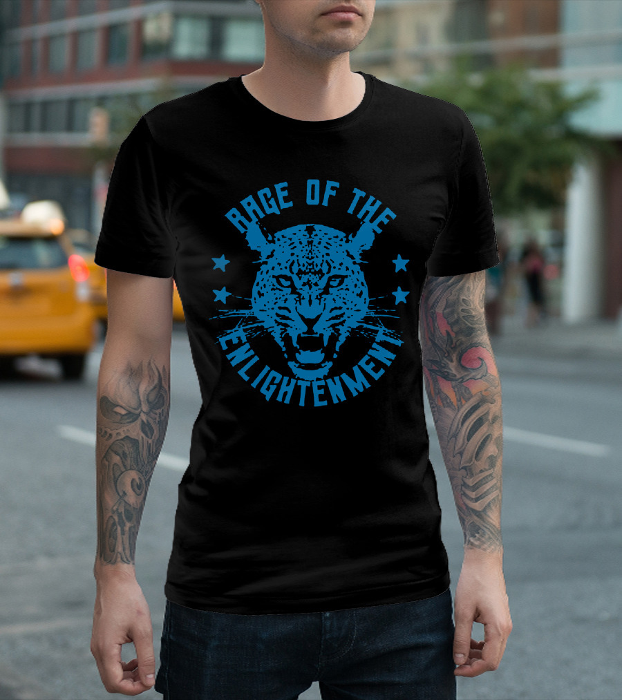Rage of the Enlightenment Leopard Head with Stars T-Shirt