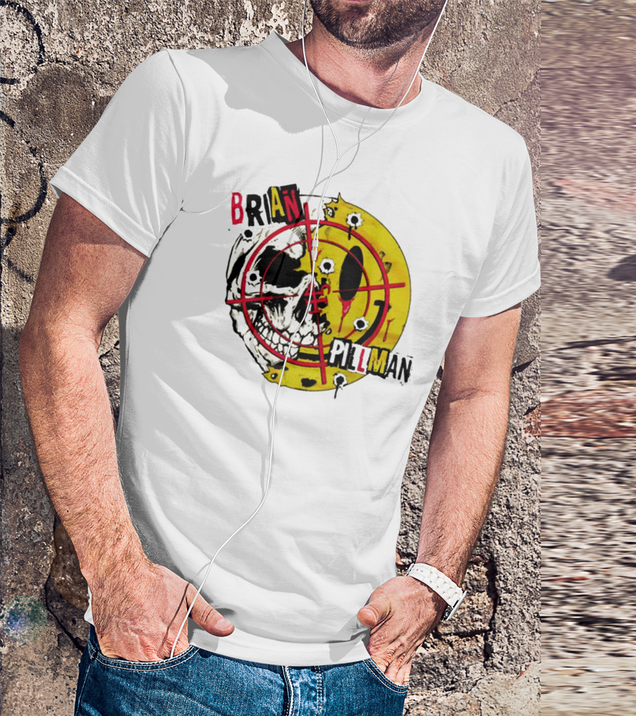 BRIAN PILLMAN TARGET SKULL HEADBANG T-Shirt