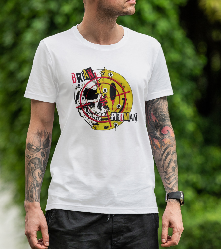 BRIAN PILLMAN TARGET SKULL HEADBANG T-Shirt