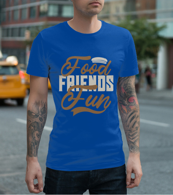 Food Friends Fun Sailor Hat T-Shirt