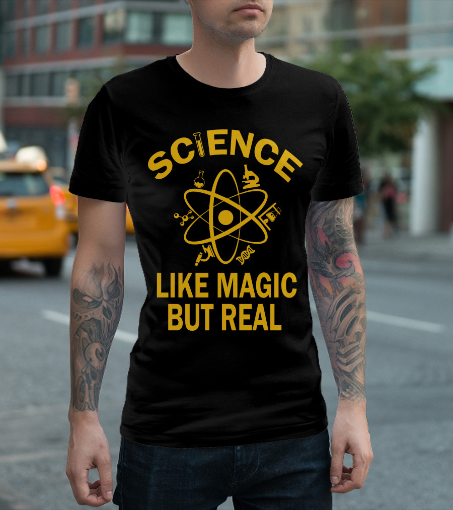 Science Like Magic But Real Atomic Microscope Elements T-Shirt