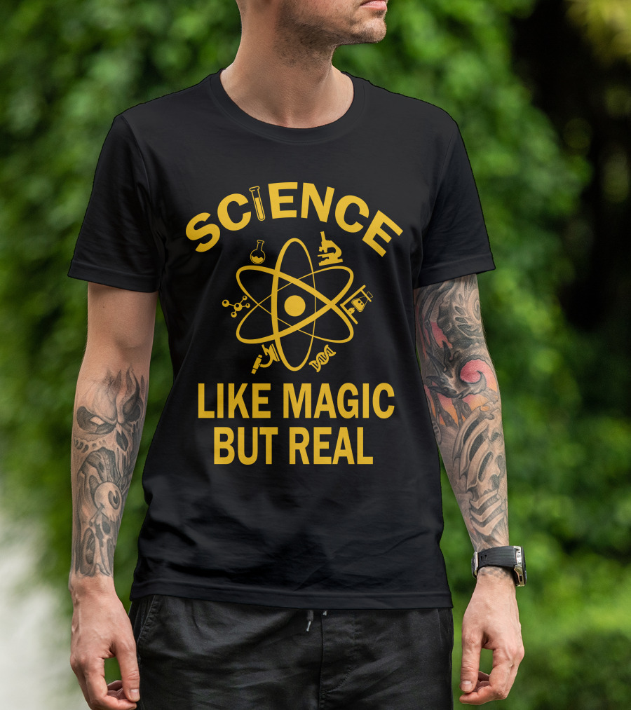Science Like Magic But Real Atomic Microscope Elements T-Shirt