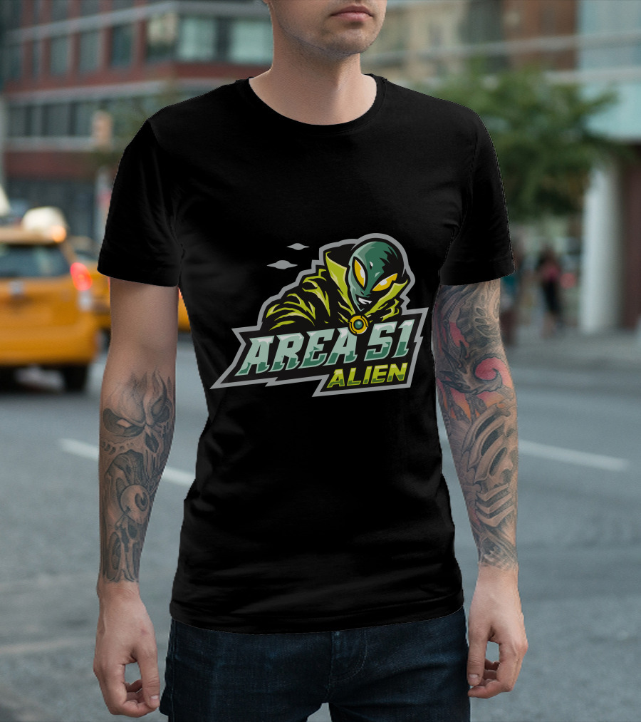 Area 51 Alien E Sport Halloween Witch Alien T-Shirt