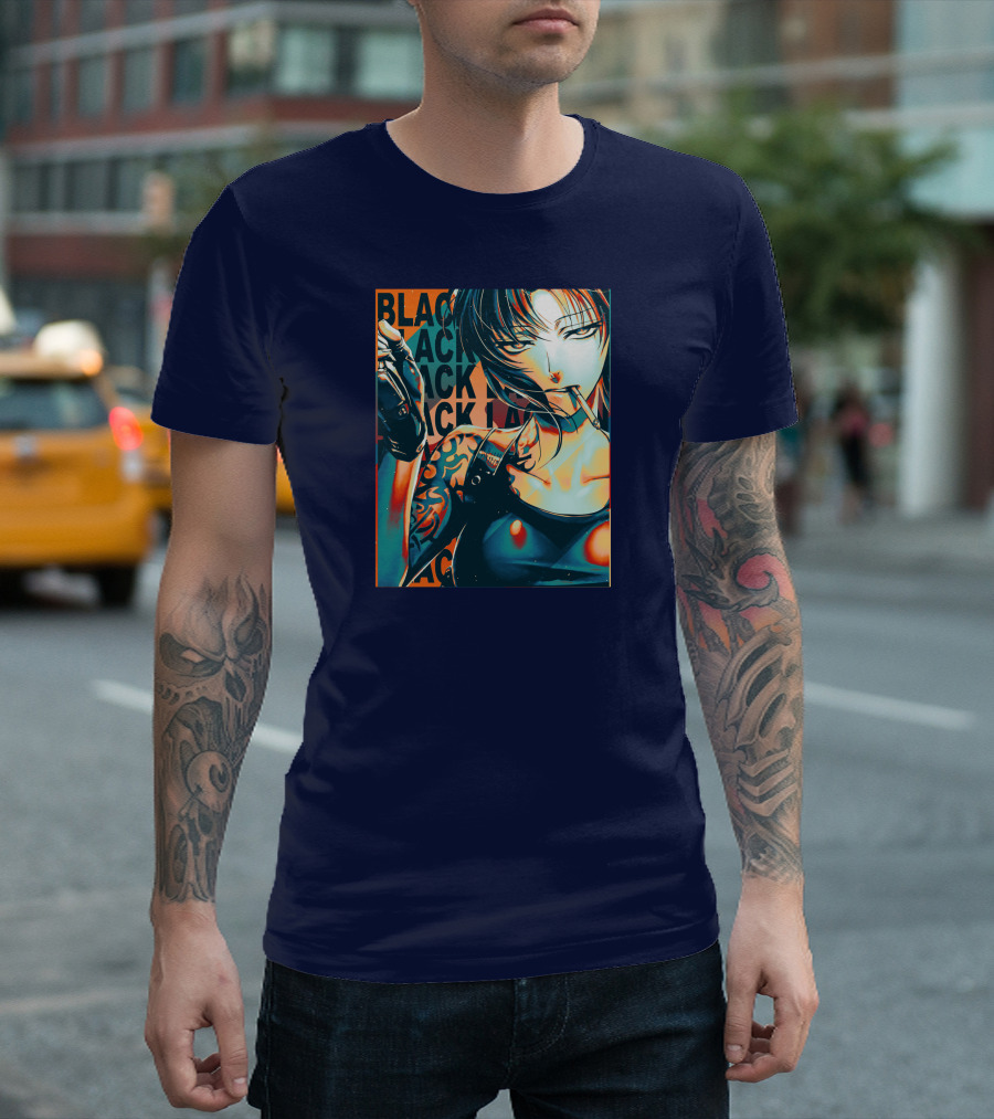 Black Lagoon Pop Anime Style Revy T-Shirt