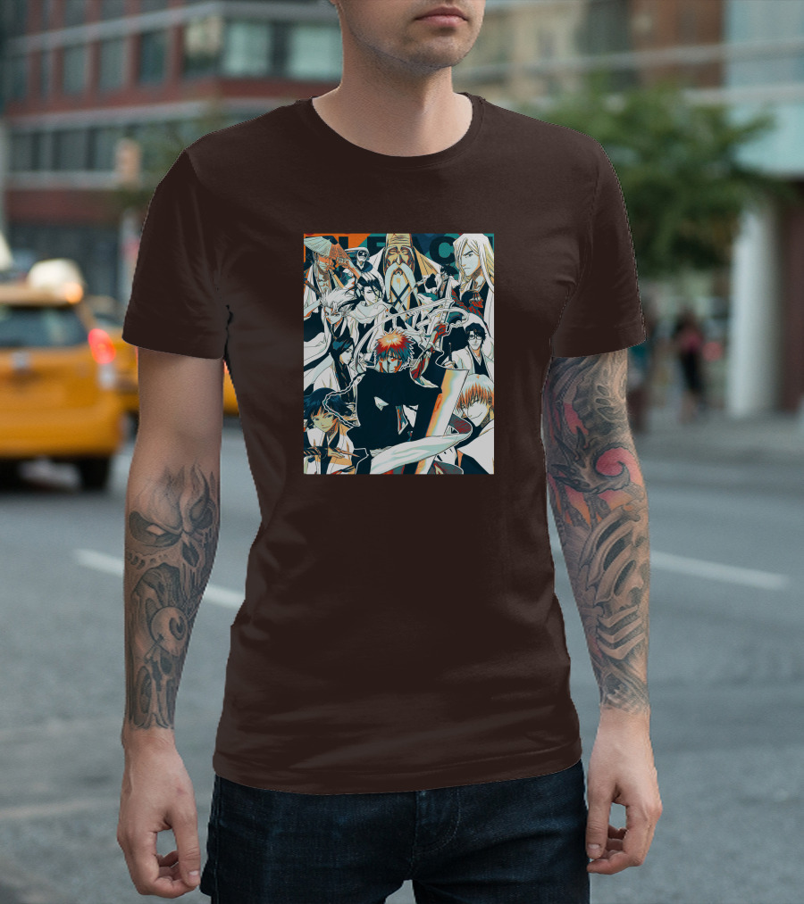 BLEACH Character Collage Manga Art POP T-Shirt