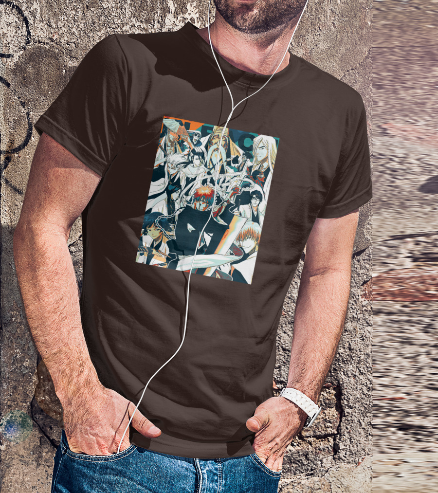 BLEACH Character Collage Manga Art POP T-Shirt