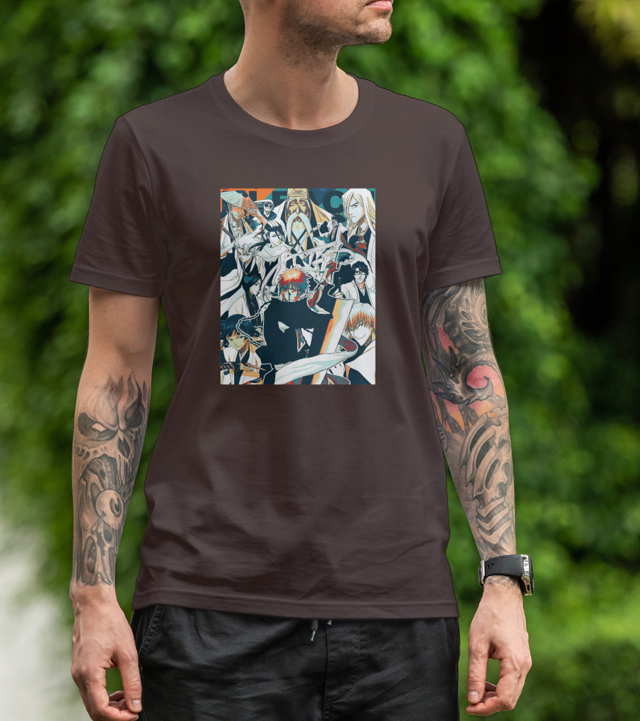 BLEACH Character Collage Manga Art POP T-Shirt
