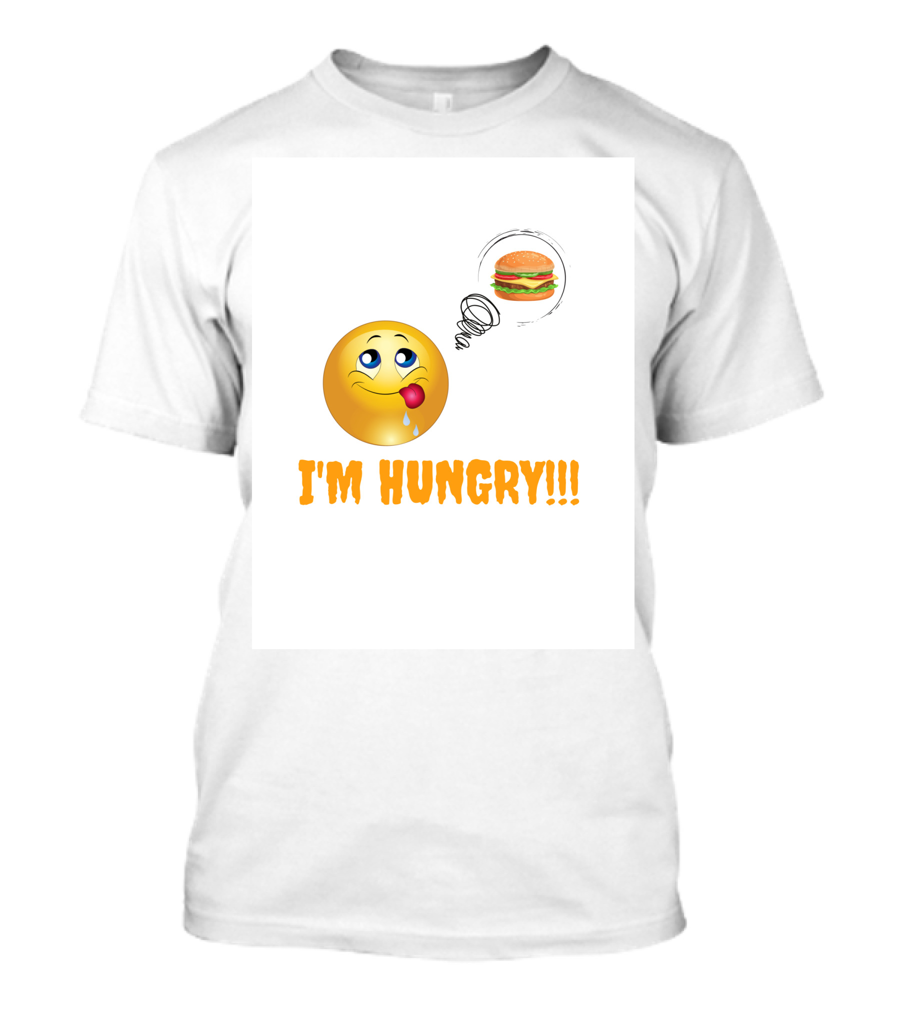I'M HUNGRY Emoji Burger Craving T-Shirt