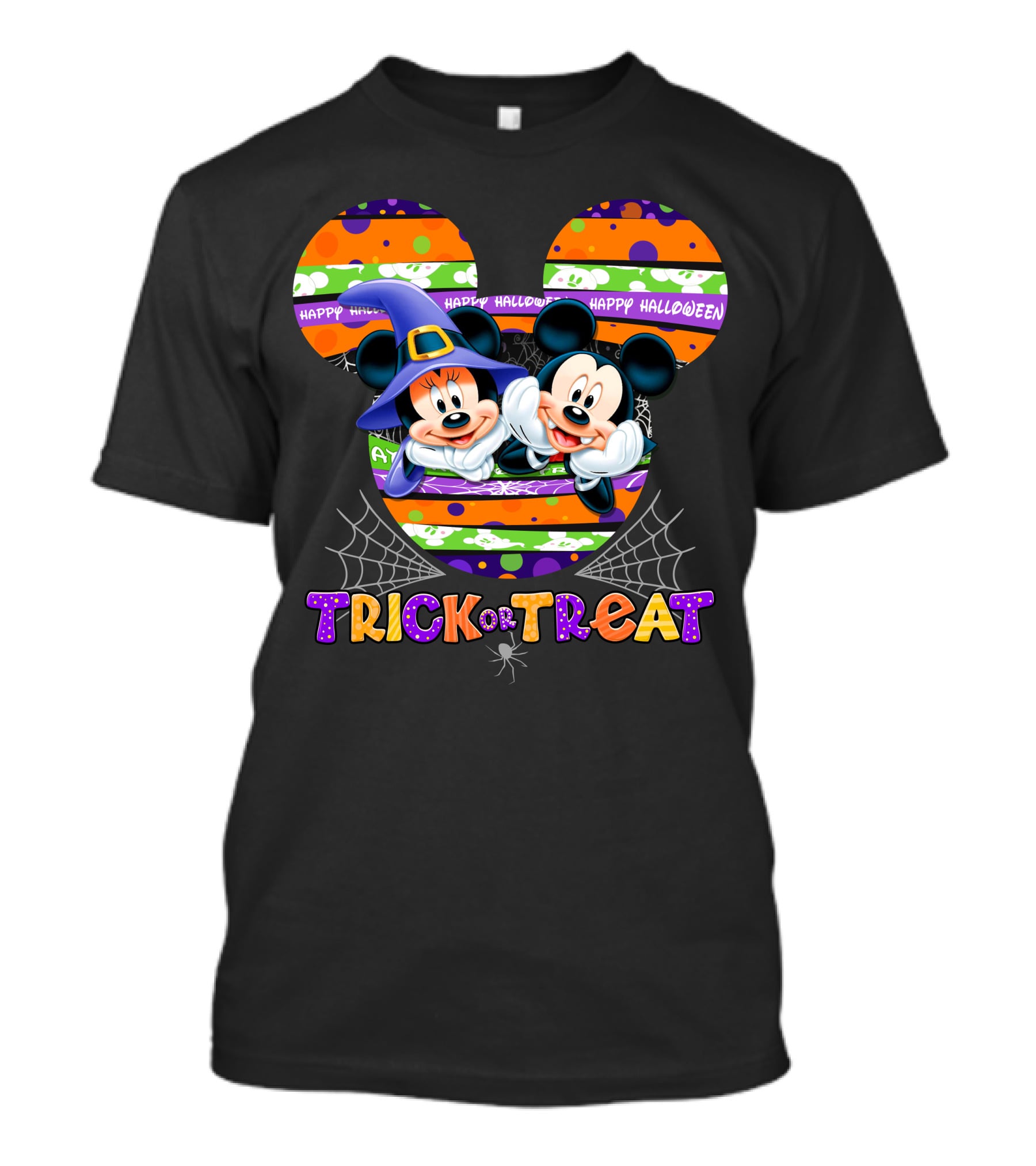 Happy Halloween Mickey And Minnie Trick Or Treat T-Shirt