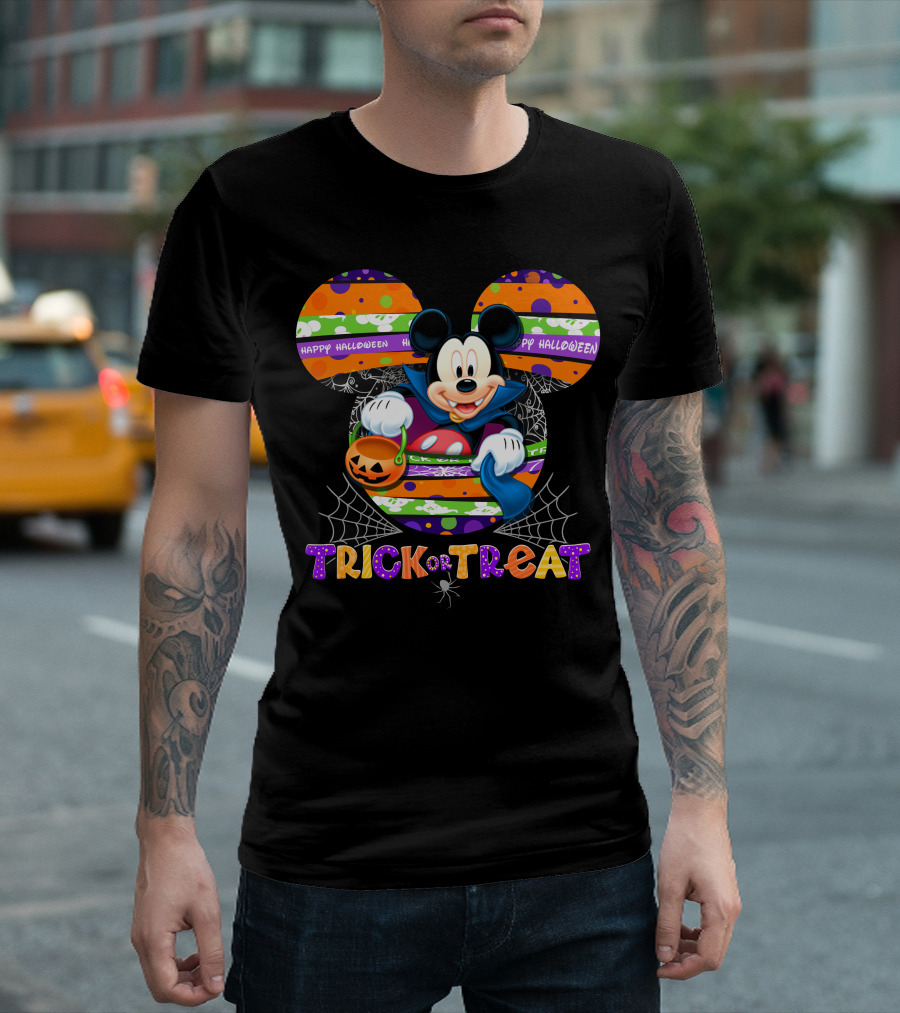 Happy Halloween Mickey Trick Or Treat T-Shirt
