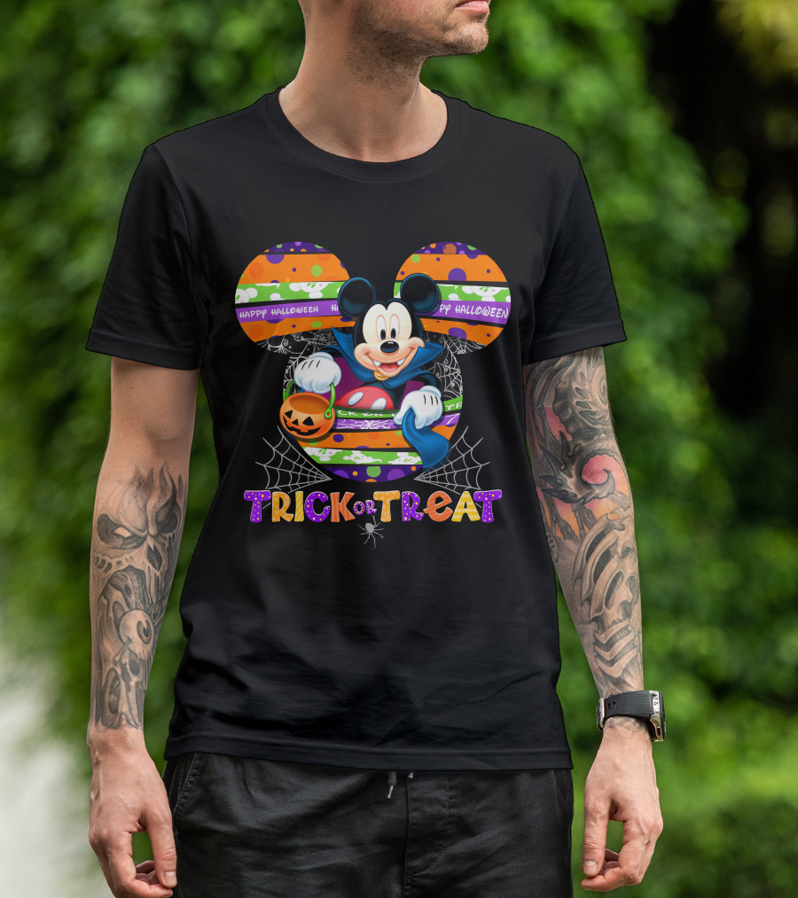 Happy Halloween Mickey Trick Or Treat T-Shirt