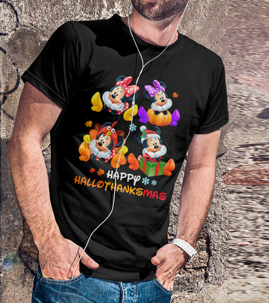 Happy Hallothanksmas Minnie Celebrations T-Shirt