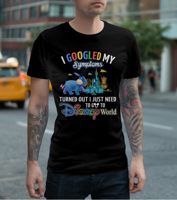 I Googled My Symptoms Eeyore Disney World T-Shirt