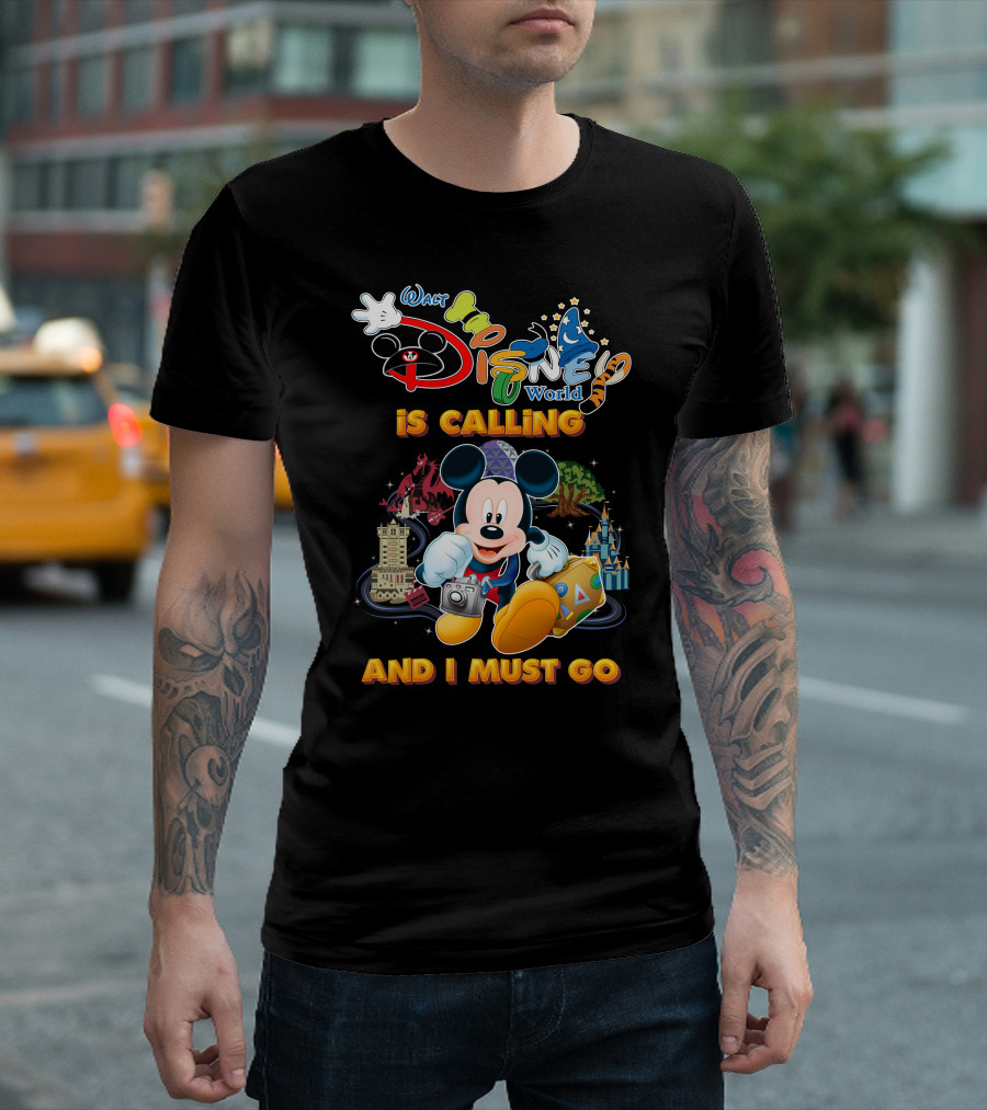 Walt Disney World Is Calling And I Must Go Mickey Mouse Adventure T-Shirt