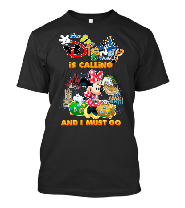 Walt Disney World Is Calling And I Must Go Minnie Luggage T-Shirt
