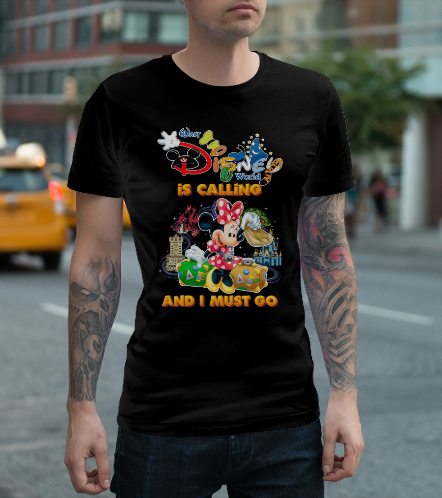 Walt Disney World Is Calling And I Must Go Minnie Luggage T-Shirt