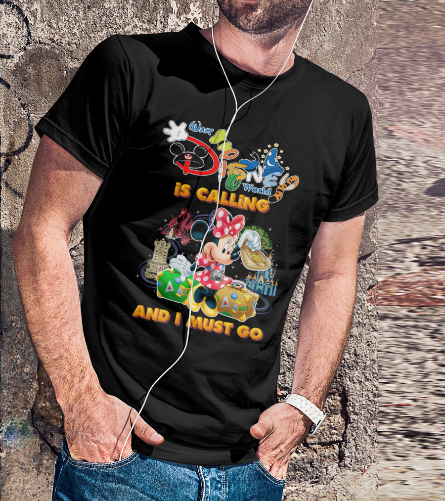 Walt Disney World Is Calling And I Must Go Minnie Luggage T-Shirt