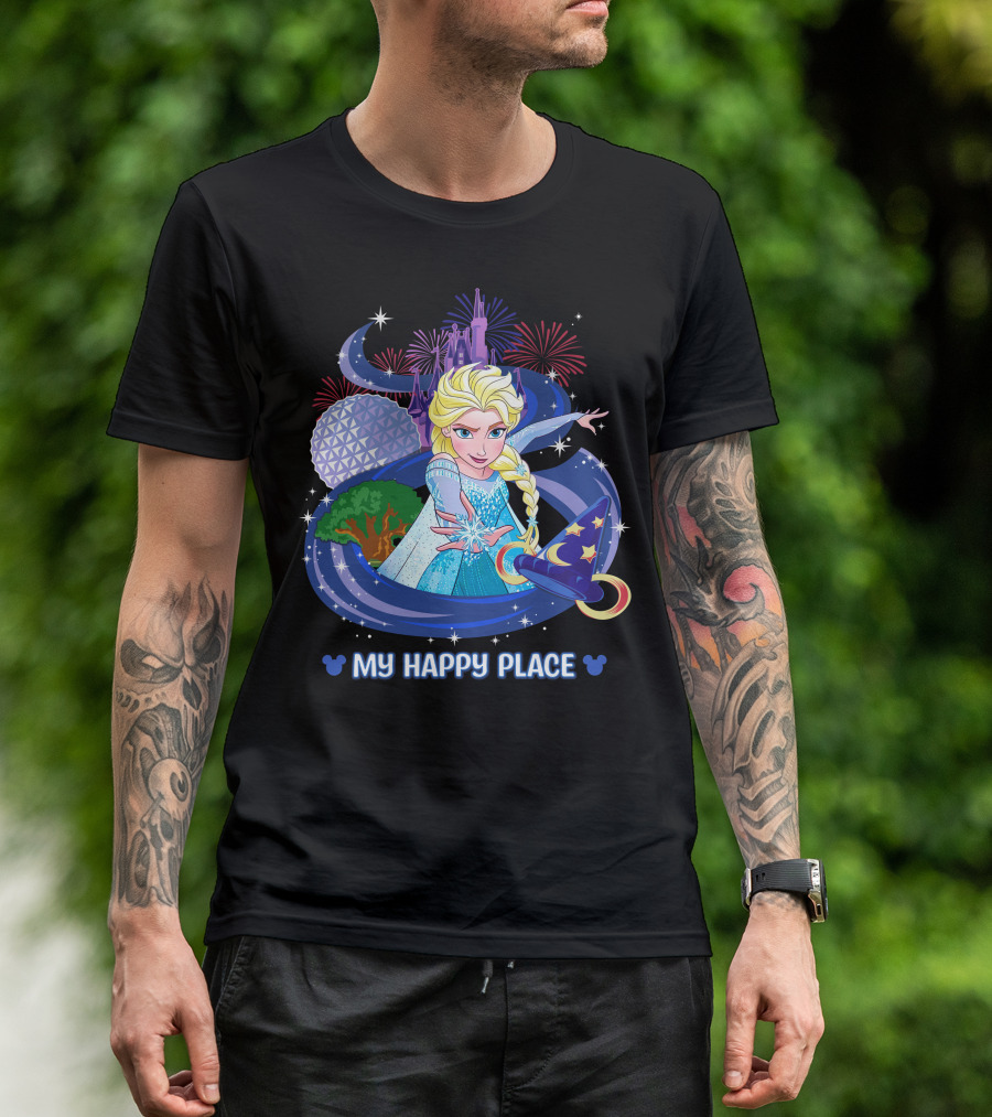 Elsa My Happy Place Disney Frozen Magic Fantasyland T-Shirt