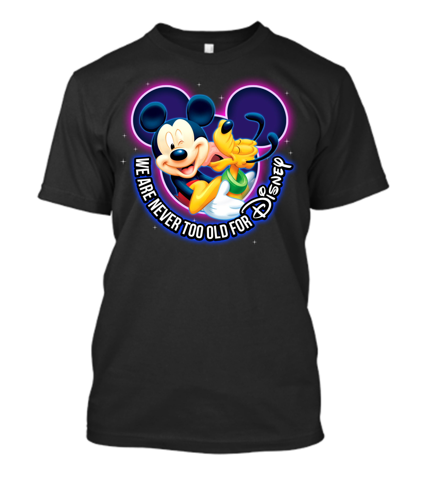 Mickey And Pluto We Are Never Too Old For Disney Magic T-Shirt
