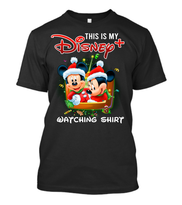 This Is My Disney Plus Watching Shirt Minie And Mickey T-Shirt