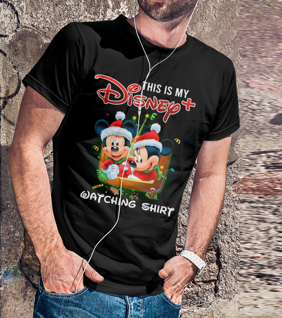 This Is My Disney Plus Watching Shirt Minie And Mickey T-Shirt