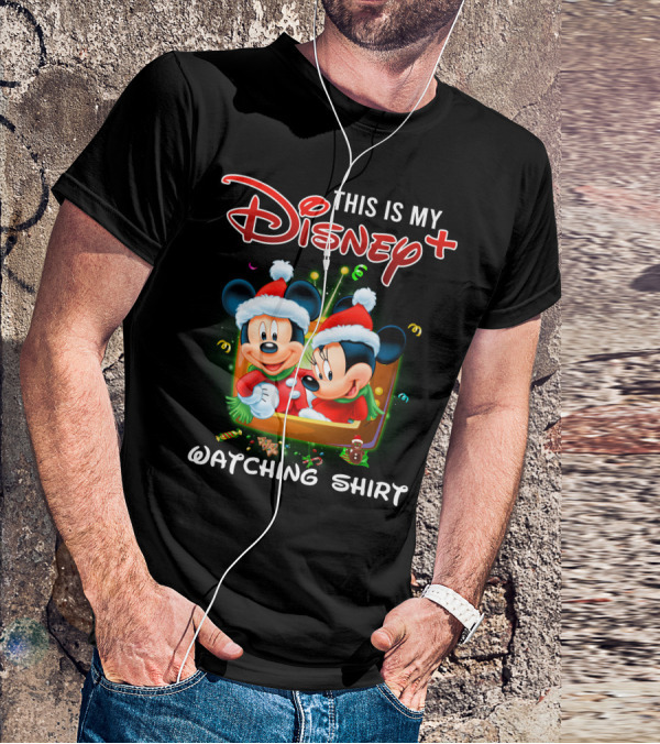 This Is My Disney Plus Watching Shirt Minie And Mickey T-Shirt