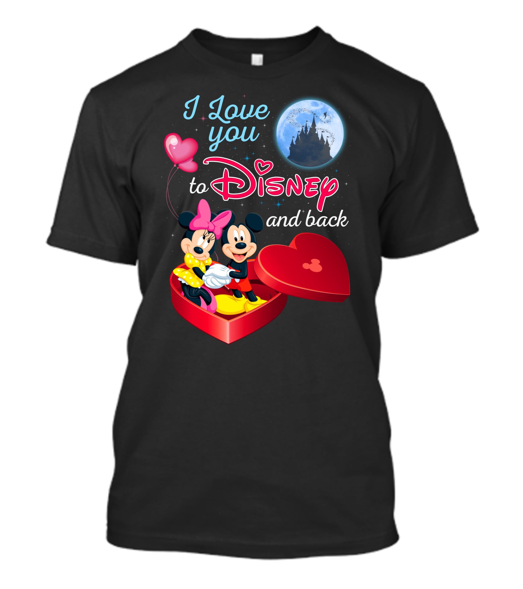I Love You To Disney And Back Mickey Mouse And Minnie Mouse T-Shirt