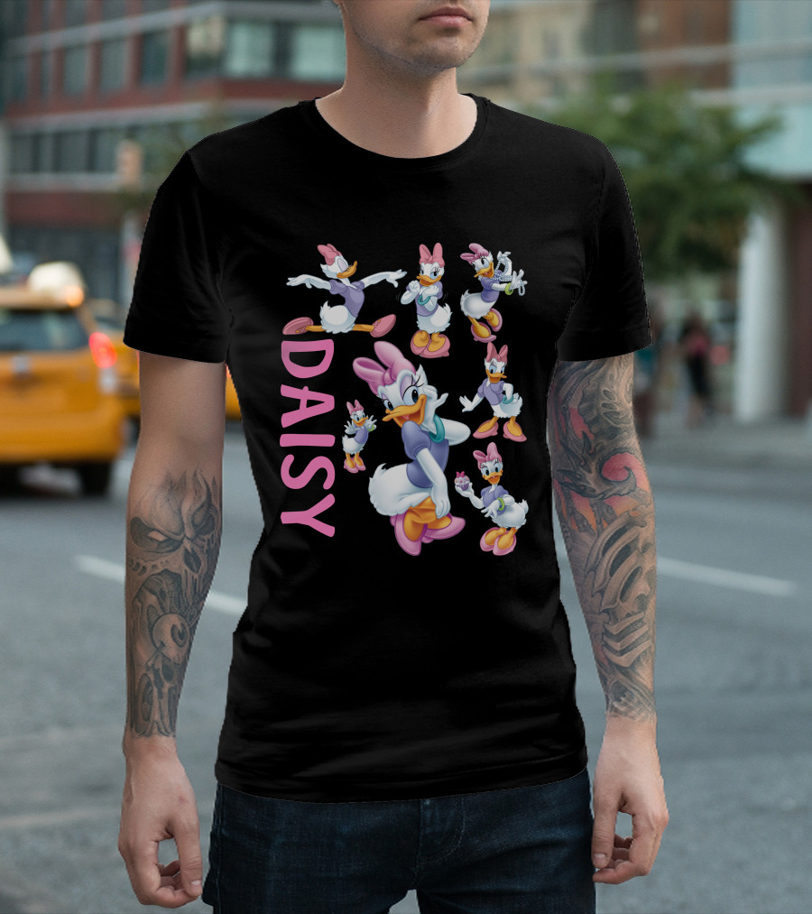 Daisy Duck Colorful Character Poses Collection T-Shirt