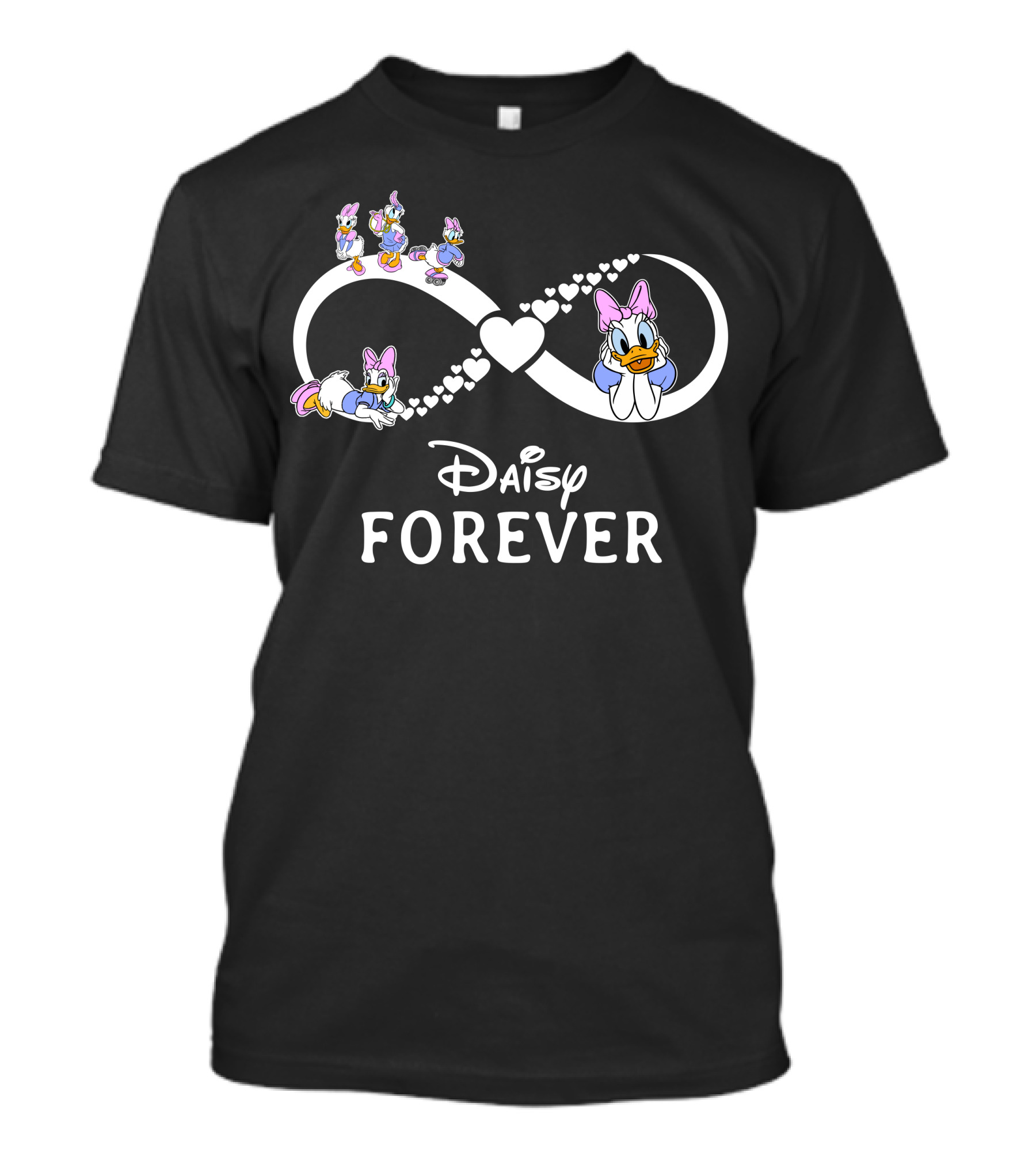 Daisy Forever Infinity Heart And Characters T-Shirt