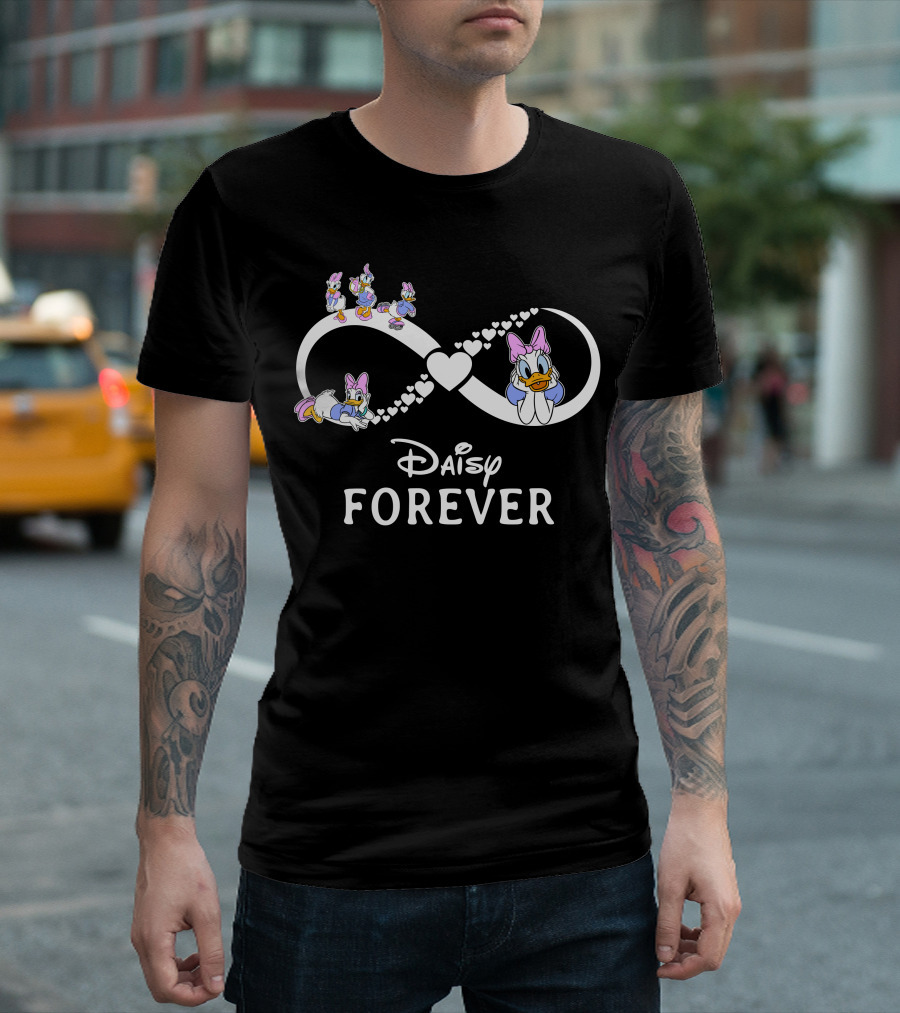 Daisy Forever Infinity Heart And Characters T-Shirt