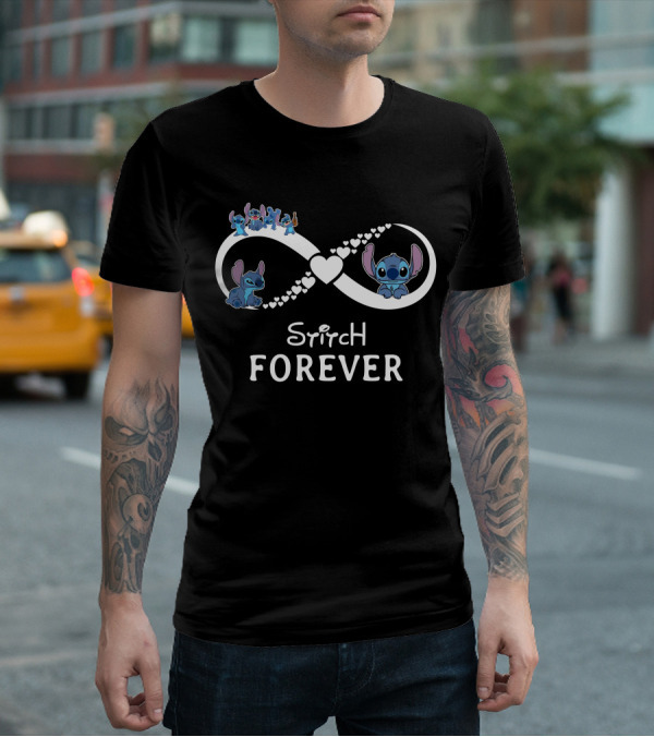Stitch Forever Infinity Heartful Journey T-Shirt