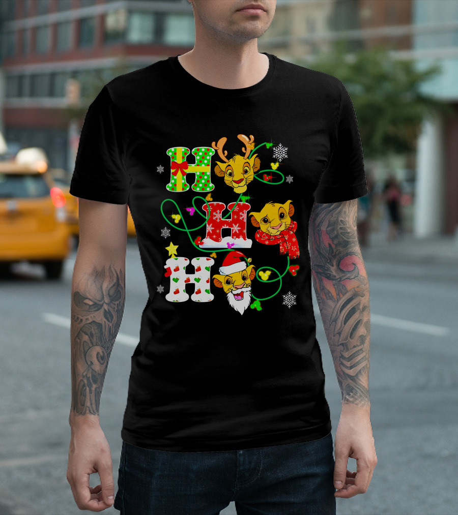 Ho Ho Ho Simba Christmas Holiday Magic T-Shirt