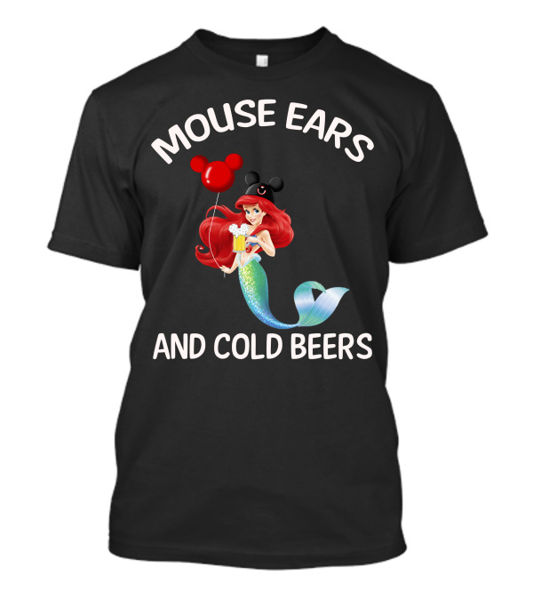 Mouse Ears And Cold Beers Ariel Balloon T-Shirt
